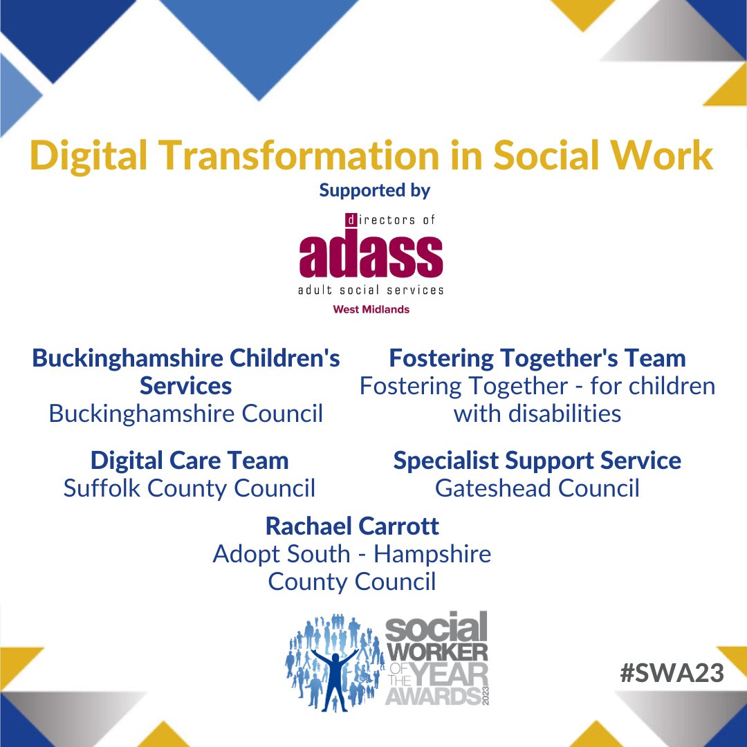 List of Nominees for the Digital Transformation in Social Work