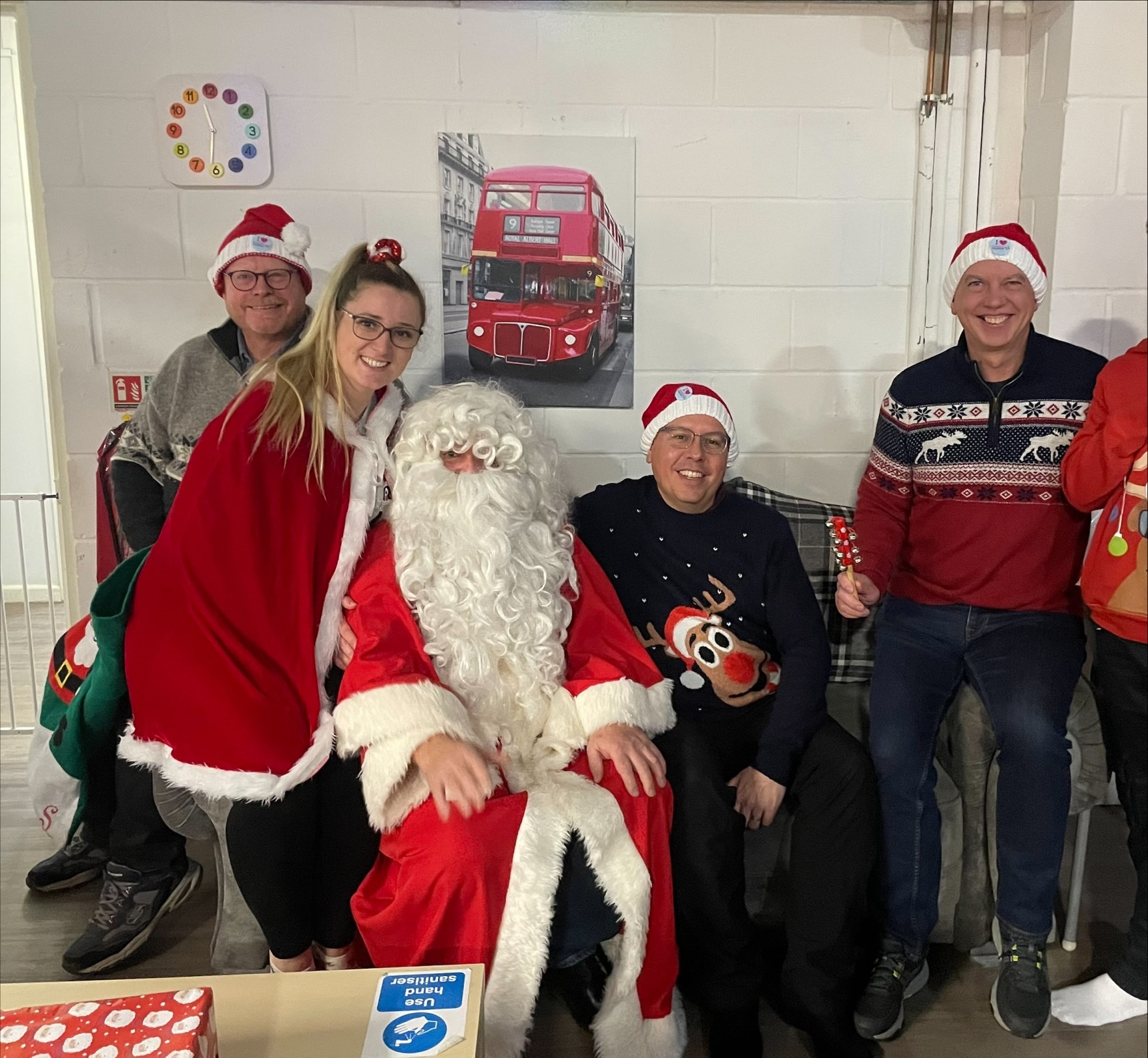 The Fostering Together team meet Santa!