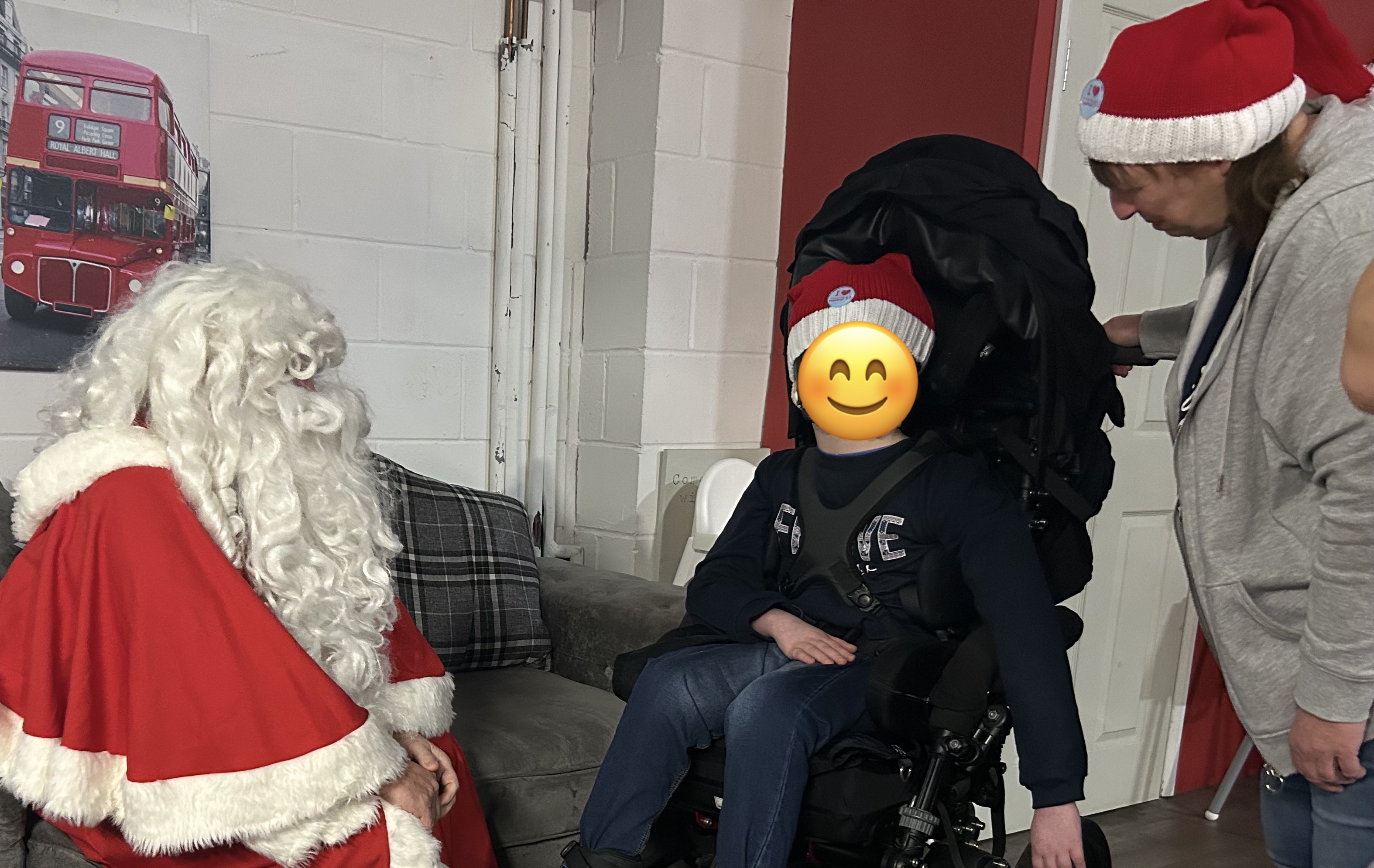 Foster carers and the children also met Santa for an early Christmas gift!