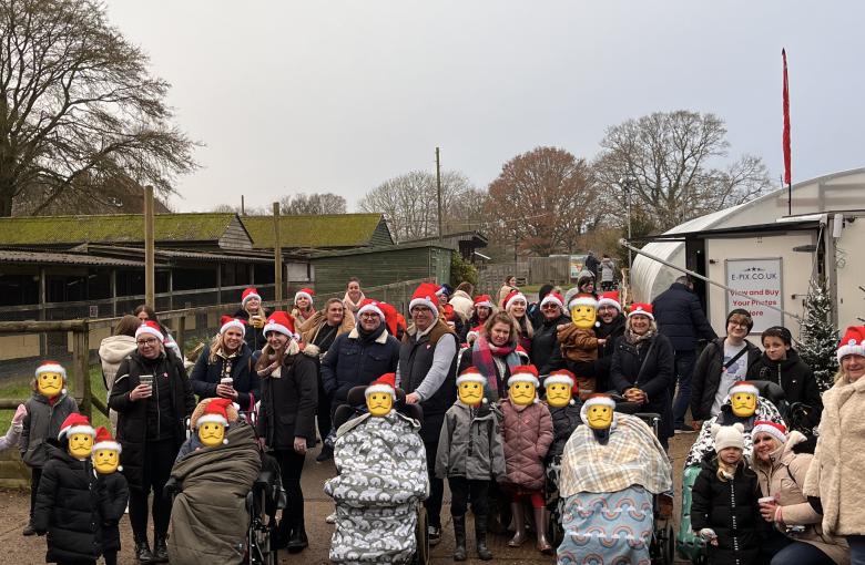 The Fostering Together santa army take over the Rare Breeds Centre!