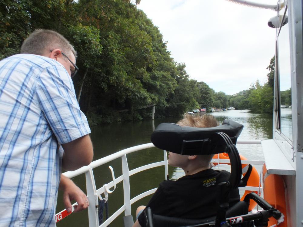 Enjoying the sights on the Medway