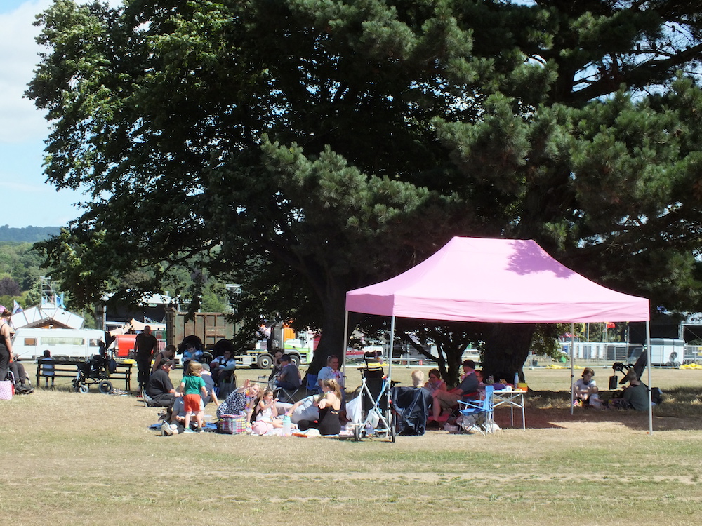 Any excuse to get the big pink gazebo out!
