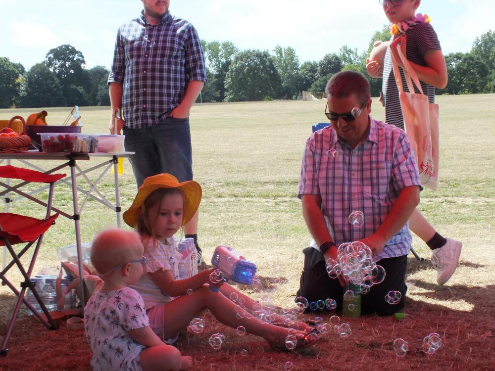 Little ones enjoying the Bubbles!