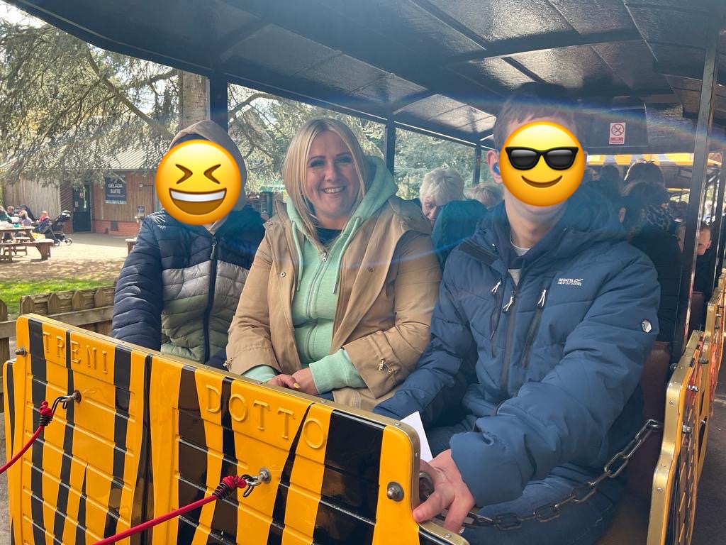 Rachael joins the kids on the Train