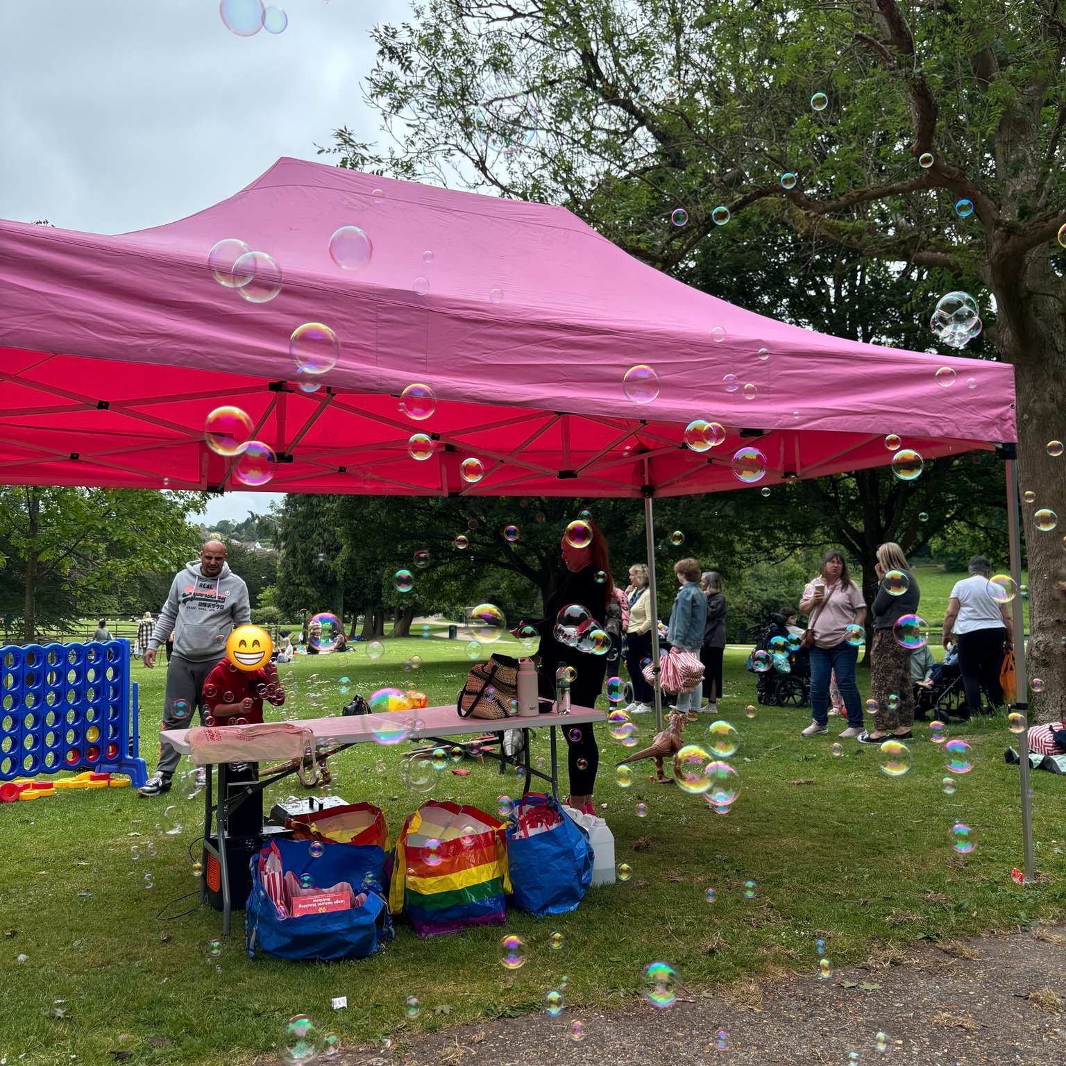 Springtime picnic at Kearsney Abbey
