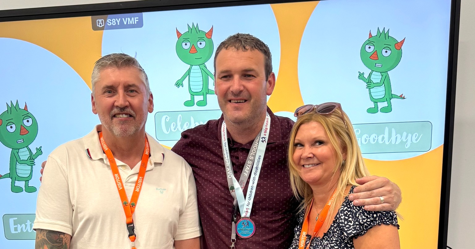 Jen & Nigel sending thanks to Stuart