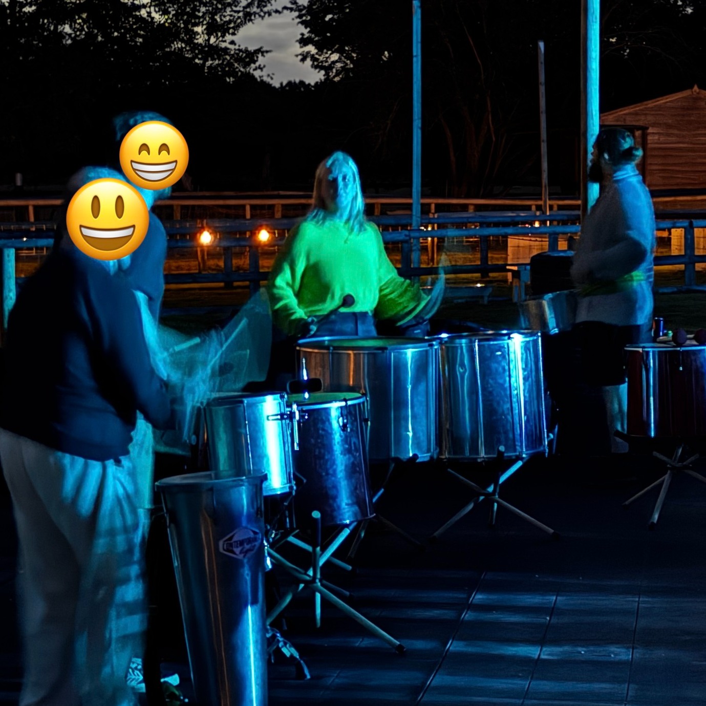 Steel drumming workshops at the rave!