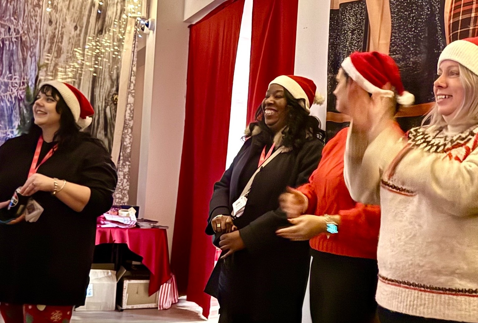 Celebrating at Skylark Christmas Grotto