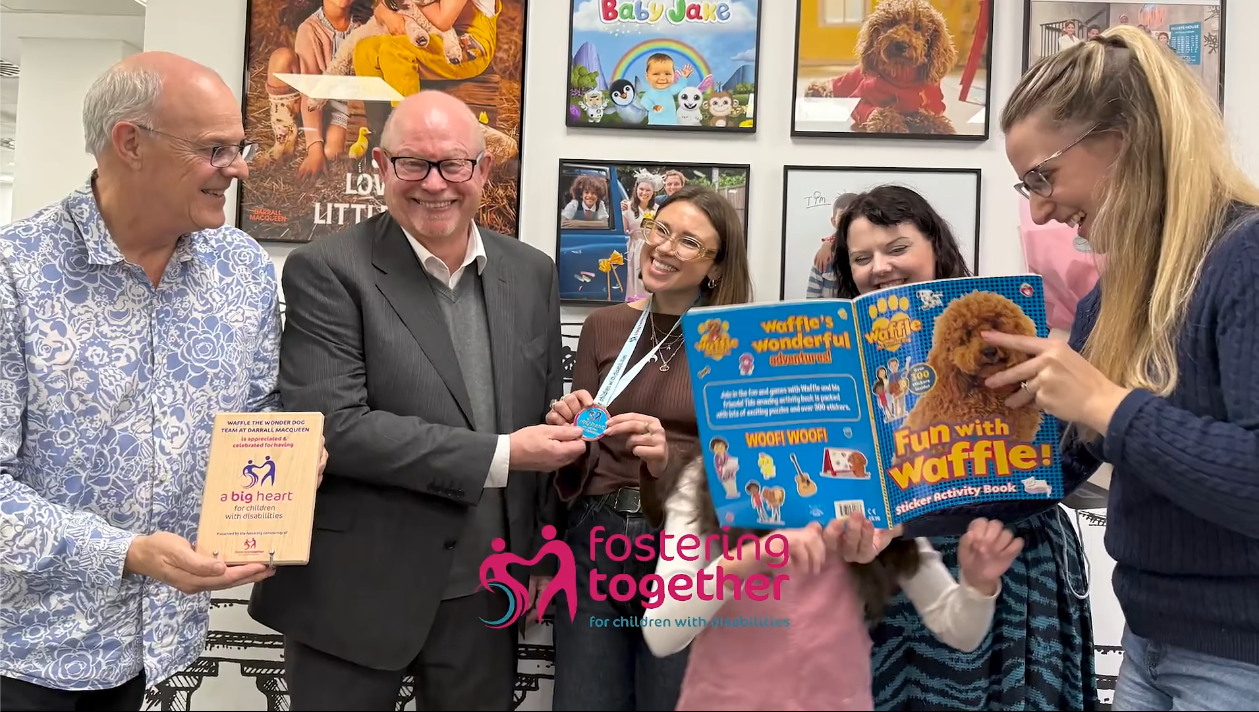 Presenting an Award to Lily