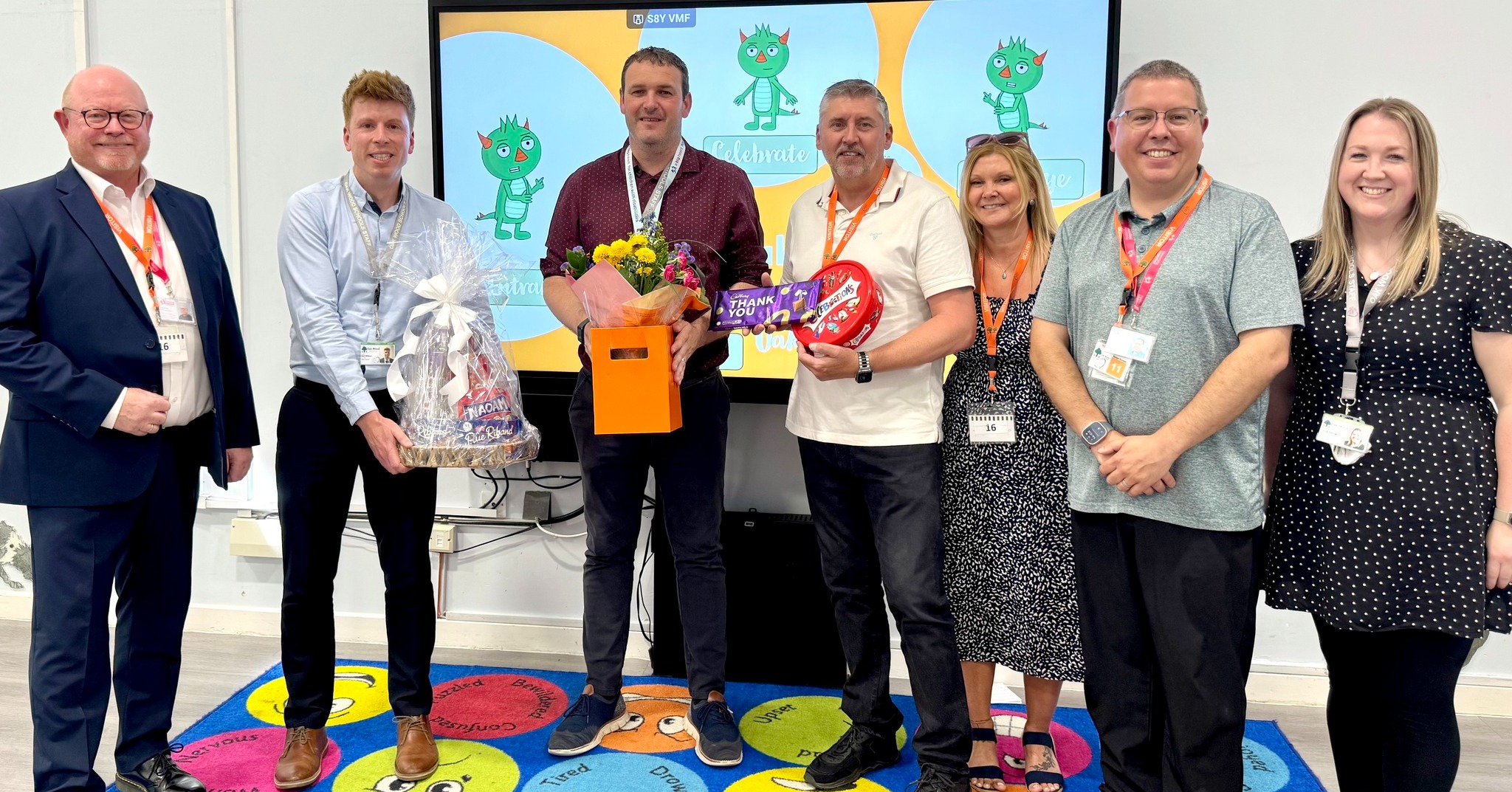 Staff at Oak Wood Primary joined the presentation