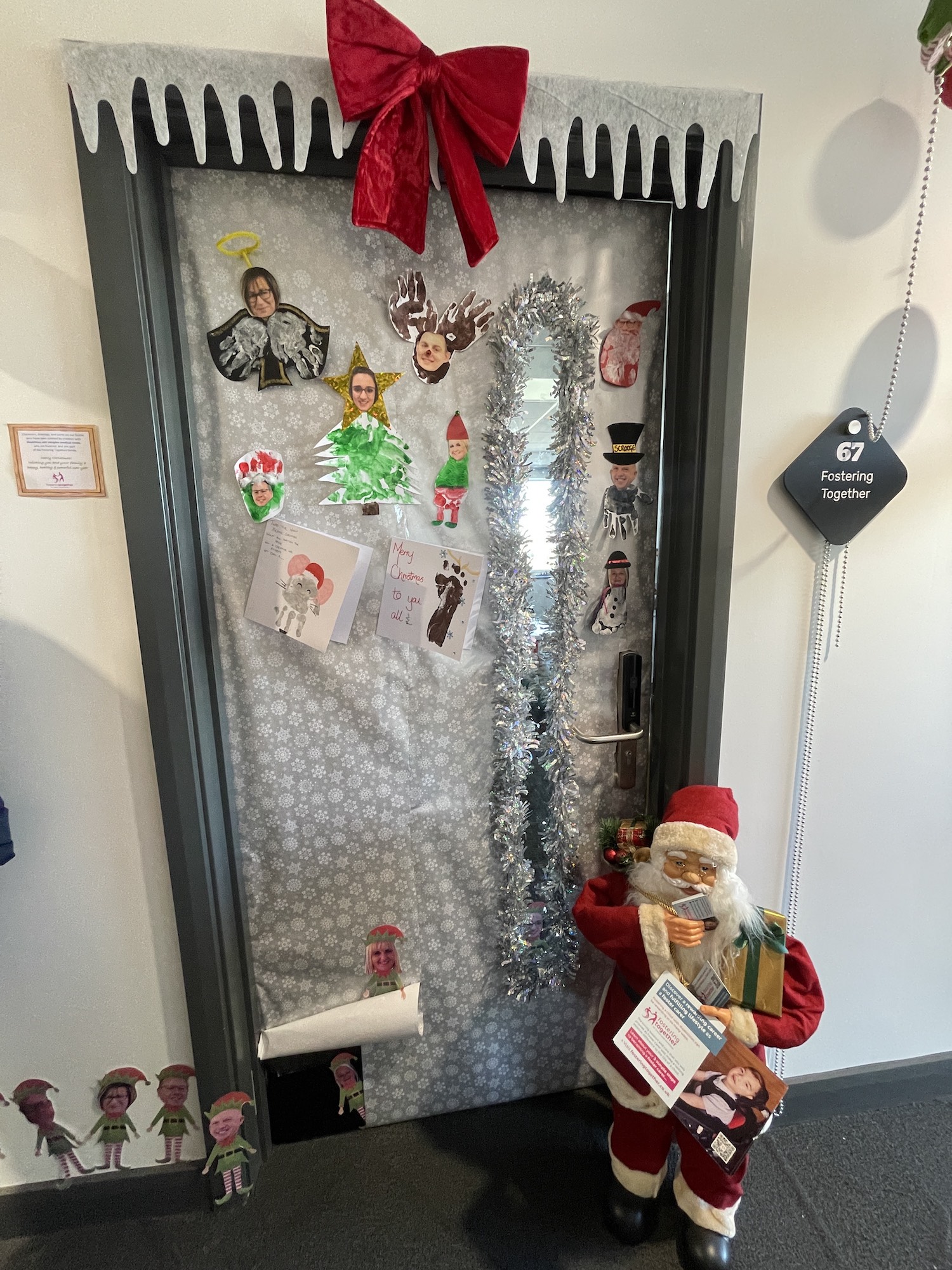 Fostering Together's Festive Door