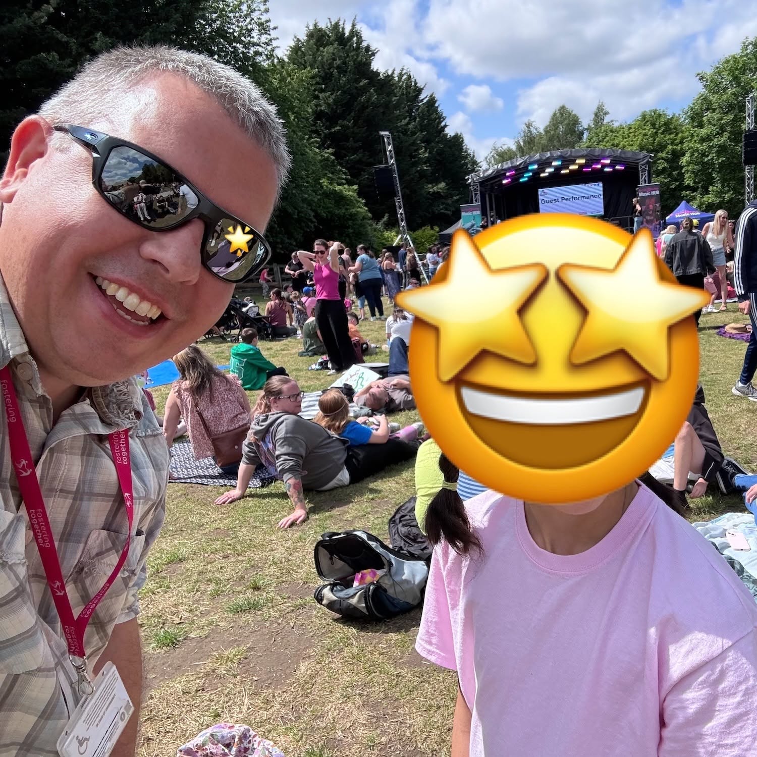 Enjoying the music!