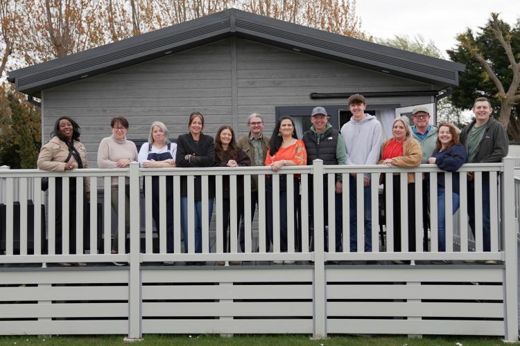 Our team at the holiday lodge