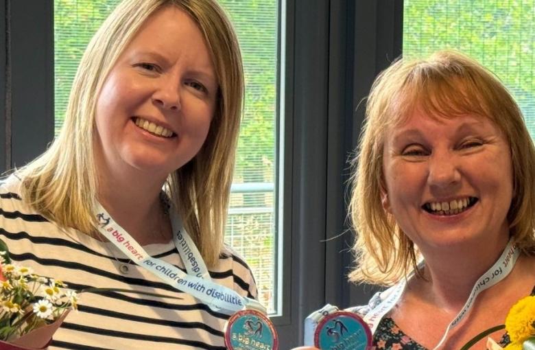 Suzi and Lauren - our first Big Heart for CWD award receivers.