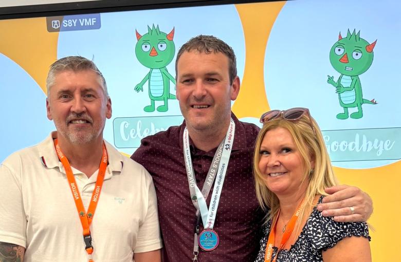 Jen & Nigel sending thanks to Stuart