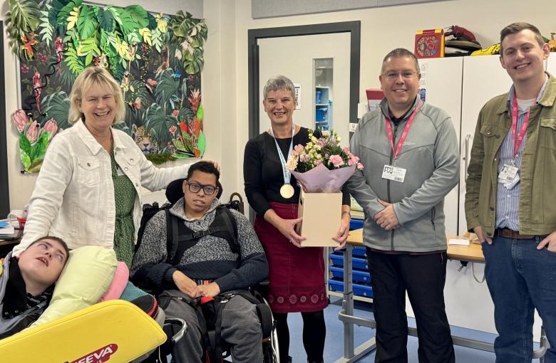 Surprising Alison with a Big Heart Award!